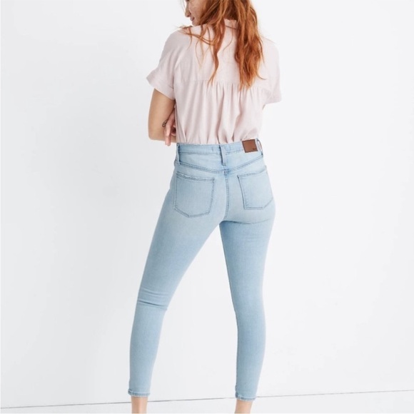 Madewell 9” Mid-Rise Skinny Crop Jeans Size 23 - Picture 2 of 13